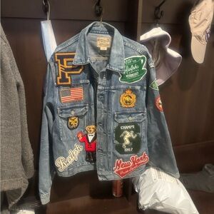 Ralph Lauren Blue Patchwork Denim Jacket